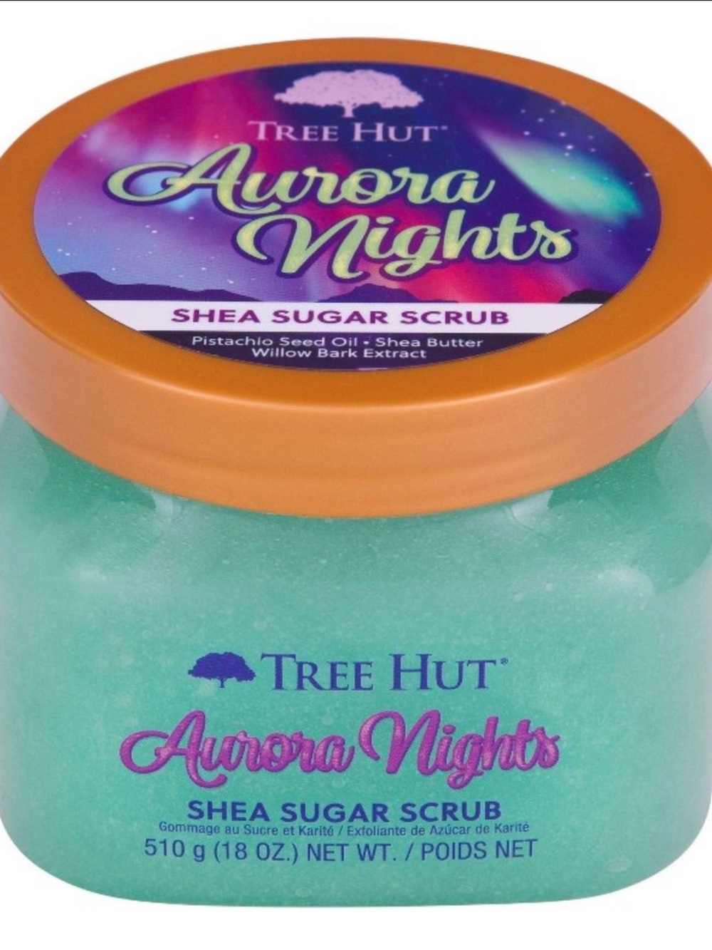Tree Hut Aurora Nights Shea Sugar Scrub - Green
